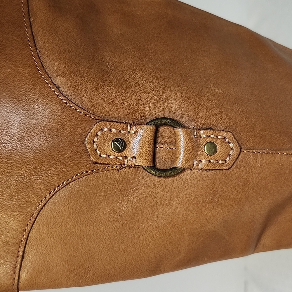 Sperry Brown Leather Tall Boots Buckle Accents NEW - Picture 8 of 14
